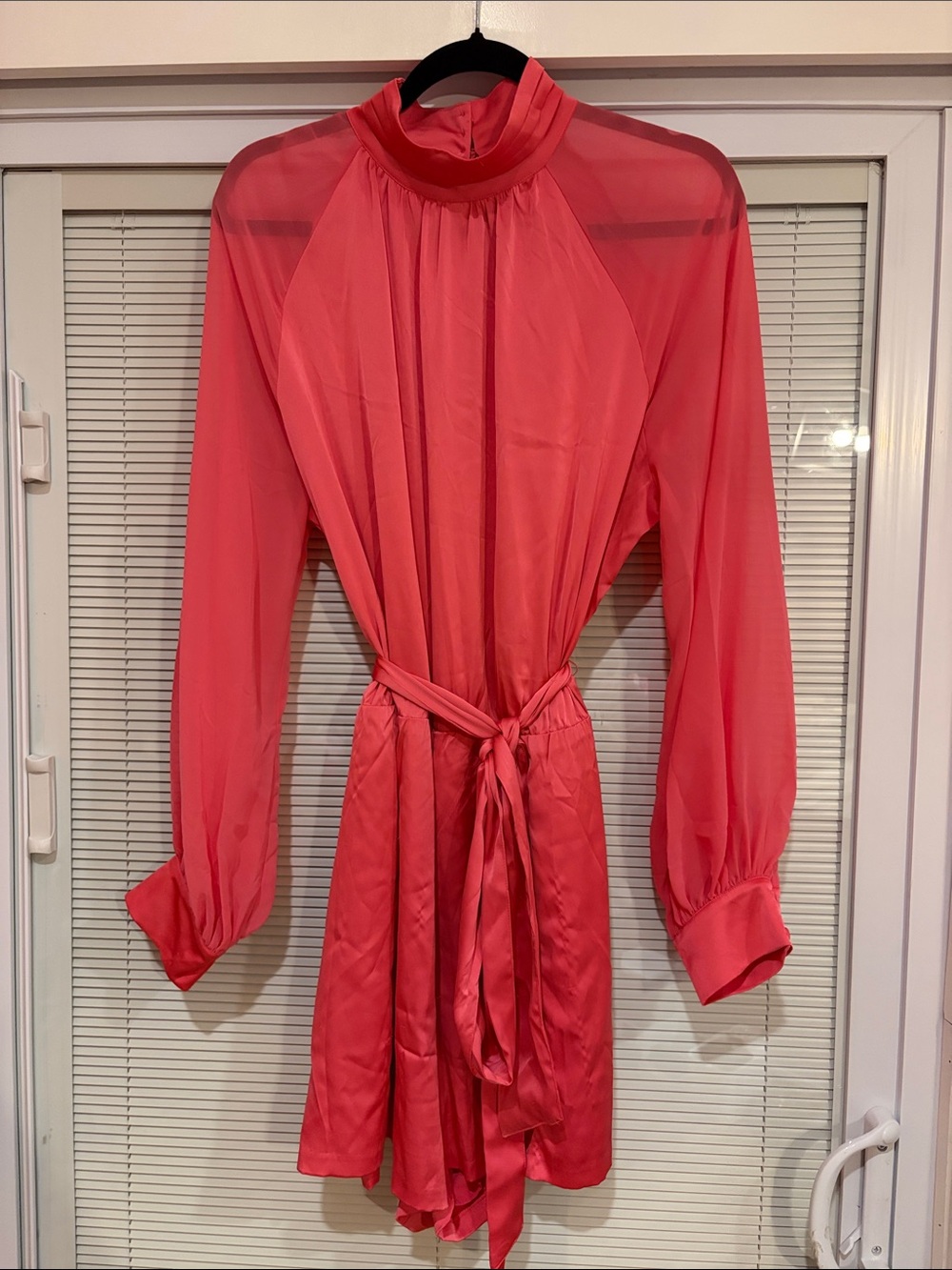 New York & Company Pink Long Sleeve Romper Size XL